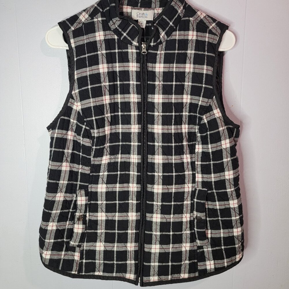 Craft & Barrow Plaid Vest